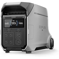 EF ECOFLOW DELTA Pro 3 Portable Power Station, 4096Wh LFP Battery, Expandable to 48kWh, 120/240V 4000W AC Output, Solar Generator for Home Use, Camping Accessories, Emergencies, Power Outages, RVs