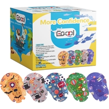 Adhesive Eye Patches for Kids &ndash; Cool Boys Design, 45  5 Bonus per Box, Regular Size, Breathable Material, Colorful and Fun Pattern, Hypoallergenic &amp; Sensitive for Lazy Eye