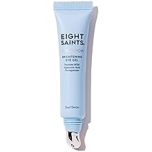 Eight Saints Light Show Brightening Eye Gel, Natural and Organic Anti Aging Cooling Eye Gel to Reduce Puffiness, Wrinkles and Calms Under Eye Skin, 0.5 Ounces