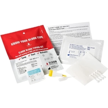 Eldoncard Blood Typing Kit, 1 Test Pack, Know Your Blood Type, Accurate Instant Home Testing, Determine A, O, B, RHS-D Negative &amp; Positive Groups