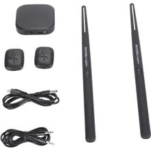 electric air drumstick set portable virtual drum stick set with pedal audio converter electronic drums with 3 d motion detection for adult kids