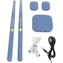 electronic drums virtual air drum kit virtual reality drum set portable drums 3 d motion detection technology for beginners children and adults blue