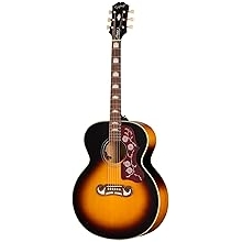 Epiphone J-200 Studio Jumbo Acoustic Electric, Vintage Sunburst with Bag