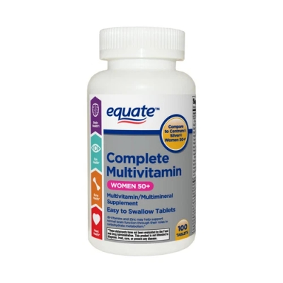 Equate Complete Multivitamin Tablets, Women 50, 100 Count..