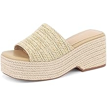 Women's Espadrilles Platform Sandals Wedges Slides Sandals Open Toe Fashion Summer Outdoor Beach Sandals