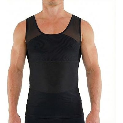 Esteem Apparel Original Mens Chest Compression Shirt to Hide Gynecomastia Moobs Shapewear
