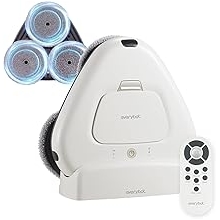 EVERYBOT Three-Spin Robot Mop for Hard Floors - Ultra-Quiet 43dB, Powerful Three Mops Wiping, Long Battery & Large Water Tank, Remote Control, Global Design Award Winner