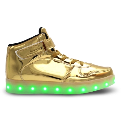 gold nike light up shoes