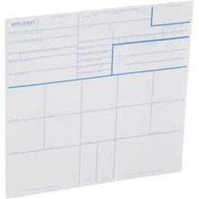 FD-258 Fingerprint Card - Blue, 10 Pack Blue, 10