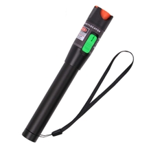 Fiber Visual Fault Locator 30mW 30KM, VFL Fiber Optic Cable Tester Meter, Red Light Pen Tester Adapt LCFCSCST Interface, Fiber Network Cable Test Kit Fiber Light Source TestersAluminum