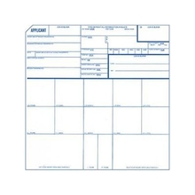 Fingerprint Cards, Applicant FD-258, 15 Pack