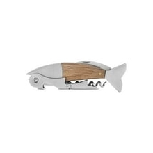 Fish Wood and Stainless Steel Corkscrew Foster & Rye