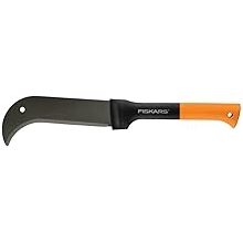 Fiskars 9" Brush Axe with Safety Sheath - Fixed Handle -Curved Blade Branch Chopping Axe - Yard and Garden Tools - Black/Orange