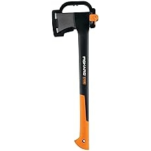 Fiskars X15 Splitting Axe, Tree Branch Cutter and Wood Splitter 23.5-Inch Axe with Shock-Absorbing Handle