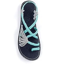 Flat Sandals for Women Palm Leaf