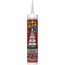 Flex Glue, 9 oz Cartridge, Clear, Super Strong, Transparent, Rubberized Waterproof Adhesive, Works Underwater, Use on Pools, Showers, Outdoors, Concrete, Brick, Pavers, Masonry, UV Resistant