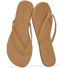 Filp Flops for Women Footwear- Lightweight and Memory Foam Insole Sandals for Women 2026 - Durable Non-Slip Beach Essentials Flats for Women Sandals (Foundations)