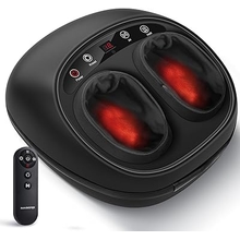 Foot Massager with Heat, Deep Kneading Therapy Compression, Shiatsu Feet Massager Machine for Plantar Fasciitis, Neuropathy Pain, Birthday Gifts for Women Mom Men Dad