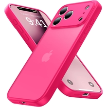 for iPhone 17 Pro Max Case [Full Camera Protection][Military Grade Shockproof], for 17 Pro Max Phone Case [Anti-Yellowing][Ultra Slim],Case for iPhone 17 Pro Max 6.9&rdquo;, Frosted HotPink