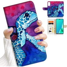 for Samsung A52,for Samsung Galaxy A52 4G &amp; 5G, Designed Flip Wallet Phone Case Cover, A20298 Turtle Paint