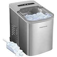 Frigidaire 26 Lbs per Day Portable Compact Maker, Ice Making Machine, Stainless, Medium