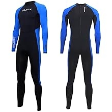 Full Body Dive Wetsuit Sports Skins Rash Guard for Men Women, UV Protection Long Sleeve One Piece Swimwear for Snorkeling Surfing Scuba Diving Swimming Kayaking Sailing Canoeing