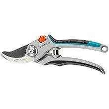 GARDENA 8906 Bypass Garden Pruning Shears, Ergonomic Hand Tools Scissors & Pruners for Heavy Duty Trimming & Cutting of Plants and Twigs, 1" Max Diameter - Made in Germany