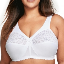 Glamorise Women&amp;#39;s Plus Size MagicLift Cotton Support Bra Wirefree #1001