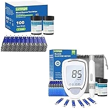 Glucose Monitor Kit with 200PCS Glucose Test Strips & 100PCS Lancets
