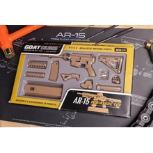 Kit Build Model Coyote Miniature AR 15 GoatGuns | 1: 3 Skala Model Die Cast