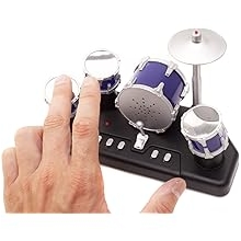 GOODS + GADGETS Electric Mini Drums - Electronic Micro Finger Drums with Recording Function Mini Drum Kit for Playing with Fingers