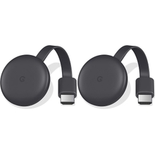 Google Chromecast 3rd Generation - Media Streamer - 2 Pack - Black