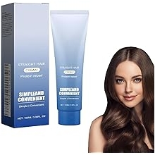Goramblessip Protein Correction Hair Straightening Cream,Straighten And Care 2-In-1 Effect,Silk And Keratin Treatment H-air Straightening Cream,Hair Care Straight H-air C-ream 1PCS