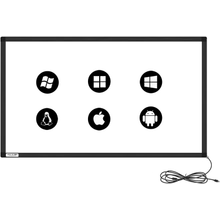 55 بوصة 10 نقاط IR Touch Frame شاشة تعمل باللمس بالأشعة تحت الحمراء بدون واجهة USB زجاجية Free-Drive for Touch Monitor ، لوحة بيضاء تفاعلية ، أكشاك رقمية وشاشات تفاعلية