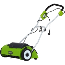 Greenworks 10 Amp 14&rdquo; Corded Electric Dethatcher Stainless Steel Tines