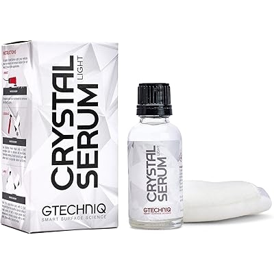 Gtechniq Crystal Serum Light Ceramic Coating for Cars 1 fl oz | Up to 5 Years Protection, High Gloss Shine, Swirl and Chemical Resistance
