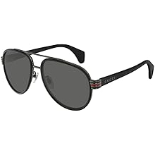 Gucci GG0447S - 001 Sunglasses Black w/Grey Polarized Lens 58mm