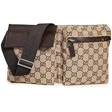 Gucci Womens Pre-Loved Belt Bag, Gg Canvas, Brown, One Size