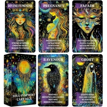 GZXINKE Love Oracle Deck, Twin Flame Tarot Cards, Mystic Love Oracle Cards for Soul Connections, Romance and Healing Oracle Cards for Beginners