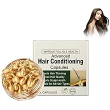 Hair Oil Hair Care Capsules, Pack of 30 Hair Serum Capsule Hair Treatment Serum Care and Repair Damaged Hair, Hair Vitamin Oil Capsules Hair Oil for Repair and Conditioning of Hair