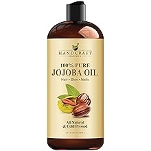 Handcraft Blends Jojoba Oil | 100% Pure and Natural | Ayurvedic Skin Care | Premium Grade Carrier Oil | Face | Skin | Hair | Massage | Cold-Pressed | Hexane-Free | 16 Fl Oz