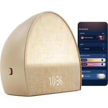 Hatch Restore 2 Sunrise Alarm Clock, Sound Machine, Smart Light Latte ー Your Smart Sleep Clock, White Noise, Customizable Sleep Routines for Adults, Unwind Gently, Dimmable Clock, Wake Up Energized