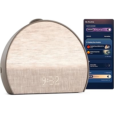 Hatch Restore 3 Sunrise Alarm Clock, Sound Machine, Smart Light Cocoa - White Noise, Screen-Free Sleep Routine