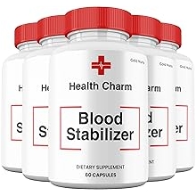 Health Charm Capsules, Premium All Natural Ingredients Blood Pills, Maximum Strength HealthCharm Supplement 5 Pack