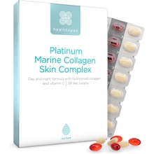 Healthspan Platinum Marine Collagen Skin Complex 28-Day Supply High Quality Day & Night Preparation Contains Marine Collagen Peptides Vitamin C & Micronutrients Supports Skin Health