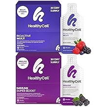 Healthycell Immune Super Boost Supplement + Bioactive Multivitamin for Women & Men Bundle