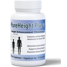 Height Growth Vitamins Grow Taller - Increase Bone Strength Bone Density Bone Growth Pills PureHeight Plus #1 Doctor Recommended Height Enhancement Supplement- Growth Vitamins for Kids, Teens &amp; Adults