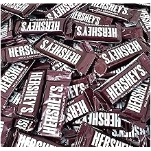 Hersheys Milk Chocolate Bars, Individually Wrapped Snack Size Chocolate Candy, Original Hershey Bars, Bulk Pack Of 2 Pounds