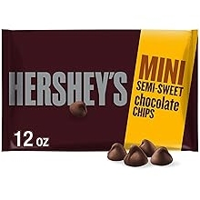 HERSHEYS Mini Semi-Sweet Chocolate Baking Chips Bag, 12 oz