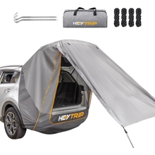 HEYTRIP SUV Tailgate Tent with Awning Shade Waterproof Windproof Hatchback Camping Car Tent, Universal Fit Most SUVVanMPVCUV, Gray